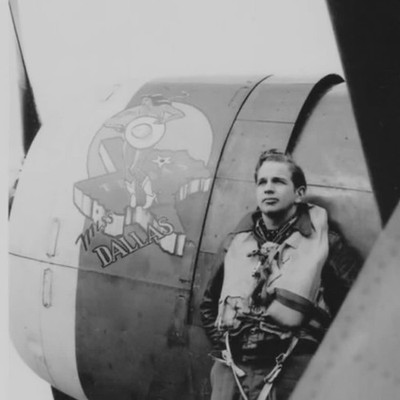 Avirex Leather A2 Flight Jacket, Hand Painted Miss Dallas WW2 Nose