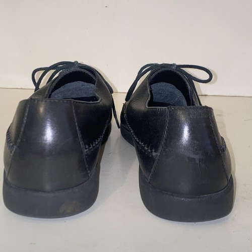 Auditions Atando Black Leather Woven Top Cushioned Comfort Shoes Size 9.5 W - Picture 6 of 16