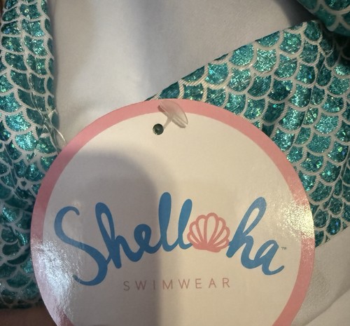 Girls Shellha Mermaid Print Bikini 2 Piece SwimSuit Size 14 New/w/Tags - Picture 6 of 6