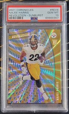 NAJEE HARRIS: 2021  Panini Chronicles Rookie Revolution Sunburst Parallel /75...