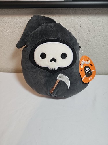 Squishmallow Halloween OTTO der Sensenmann Plüsch 8 Zoll groß Neu - Bild 1 von 2