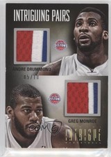2012-13 Panini Intrigue Prime /10 Andre Drummond Greg Monroe #8 Rookie RC