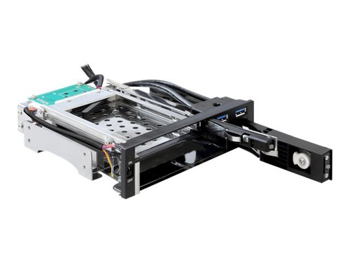 Delock 47209 13,3 cm (5,25") I/O-Kanal schwarz SATA SATA Mobile Rack for 1 x 2,5 - Bild 2 von 4