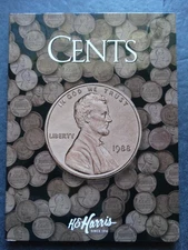HE Harris Lincoln Cents Penny Plain Coin Folder Album Book 2676