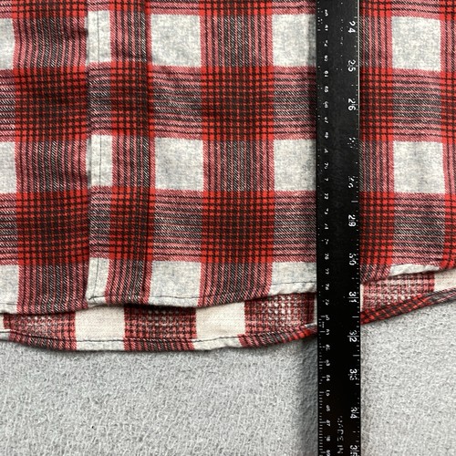VINTAGE Deadstock Sears Fieldmaster Shirt Mens 4XL Heavyweight Flannel Plaid 90s - Picture 8 of 13
