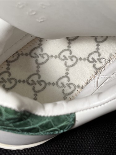 ZAPATILLAS GUCCI WEB RAYAS ACE GG 9 SE ADAPTA A NOSOTROS TALLA 9.5 ESPALDA DE COCODRILO AUTÉNTICAS - Imagen 8 de 24