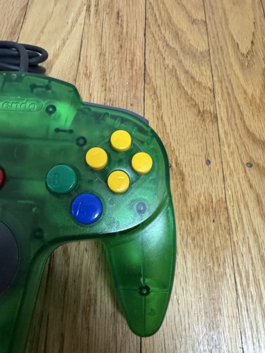 Controlador De Colección Nintendo 64 N64 OEM Donkey Kong Jungle Green FUNCIONA Buen Palo - Imagen 4 de 16