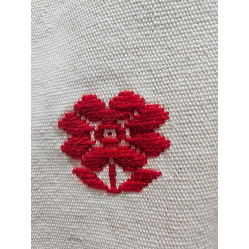 Vintage Embroidered Vest Gilet Cream Red Tapestry Ethnic Folk Size Mens Boho M - Picture 4 of 24