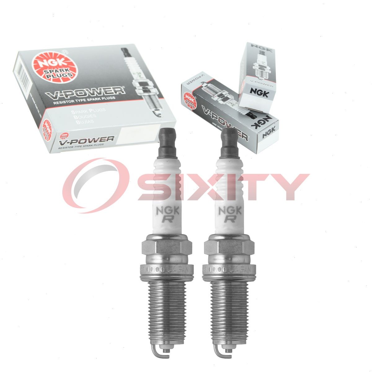 2 pc NGK 6668 LFR6A V-Power Spark Plugs for 94709-00427 94702-00427 eh