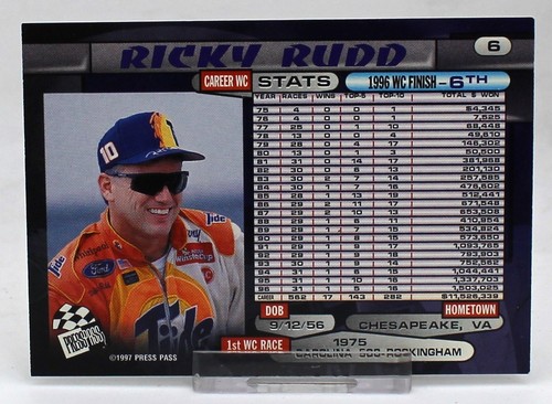 1997 Press Pass NASCAR Auto Racing Trading Cards - Your Choice - Picture 4 of 20