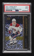 2021-22 Series 1 Young Guns Speckled Rainbow Foil Cole Caufield PSA 9 Rookie RC