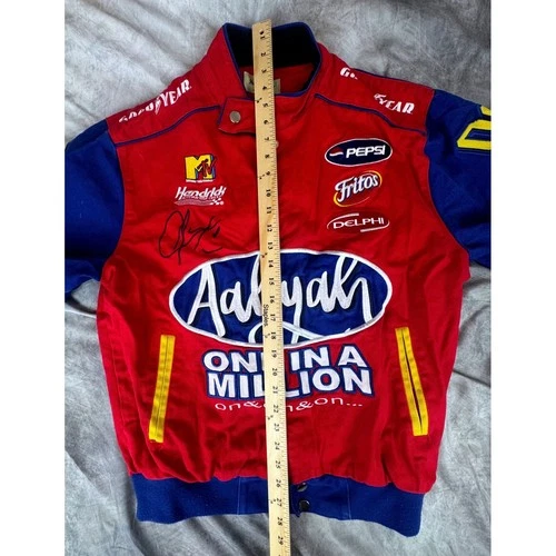 Headgear Classics Aaliyah One in a Million Racing Jacket Mens Medium Red Blue M image 6