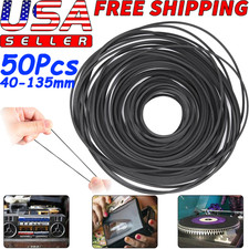 50PCS Replacement Square Rubber Drive Belt for Cassette Player Recorder Repair