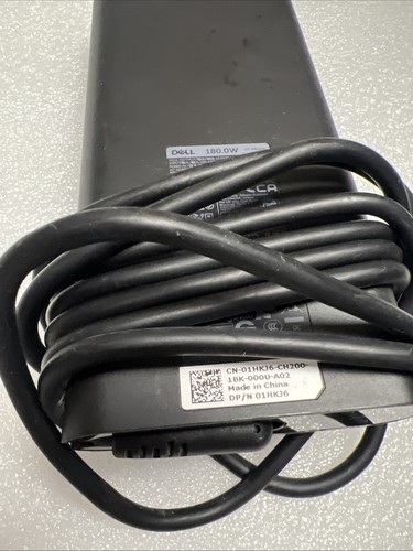 Genuine Dell 180W Slim Charger 19.5V HA180PM181 Precision M4800 7510 7520 7530 - Picture 2 of 4