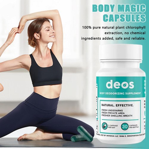 1-5X DEOS Internal Deodorant Supplement –Full Body Deodorizer -(30 Capsules) ✅️ - Picture 2 of 13
