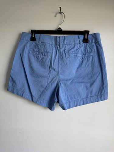 J. Crew Chino Women’s Shorts Size 8 34” Waist Baby Blue 4” Inseam - Picture 2 of 4