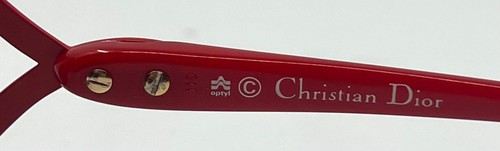 CHRISTIAN DIOR 2056 30-Vintage Red Optyl Sunglasses-67mm – Space Age Tint - Picture 9 of 13