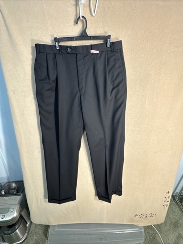 Tuta Lauren Ralph Lauren 42R tinta unita nera 34x29 100% lana 2 pezzi 2 bottoni Canada - Foto 18 di 23
