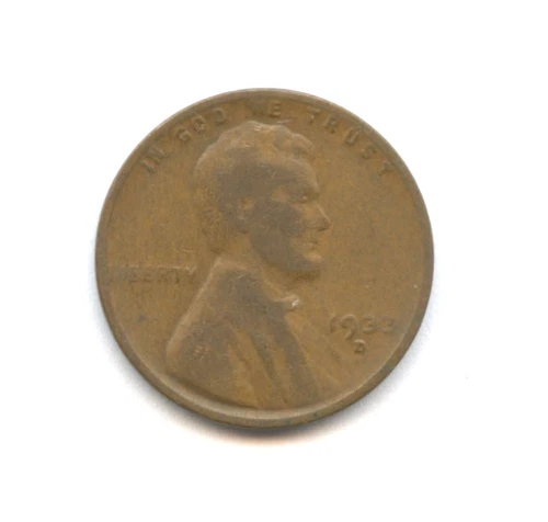 1933-D Lincoln Cent, Nice Very Good Condition, Free Shipping