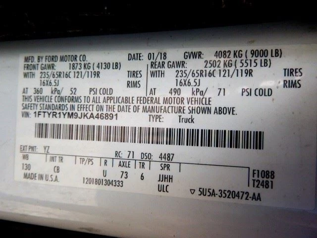 Alternador Ford Transit 2018 CK4Z 10346-A 9229 Foto 4 de 4