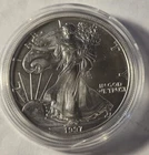 1997 Silver Eagle $1 Dollar 1oz Uncirculated .999 -In Capsule