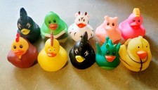 Rubber Ducks Jeep Duckies Various Styles Colors Lot Of 10 In Great Condition