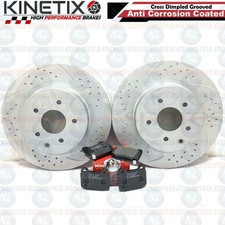 Für Nissan 350z + Roadster Z33 hinten Grübchen gerillt Bremsscheiben Mintex Beläge 322mm