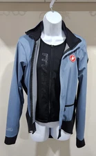 Castelli Rosso Corse Cycling Jacket Women's Lightweight Blue Zip-up Large EUC