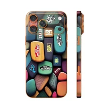 Phone Skin/Phone Wrap For iPhone, Samsung, Android 3D Embossed Sneakers Pebbles