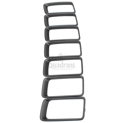 7pcs Gray Front Honeycomb Grills Exterior Trim For Jeep Grand Cherokee 2014-2016 - Picture 17 of 23