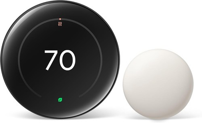 #ad #ad Google Nest Learning Thermostat 4th Gen w Temperature Sensor 2nd Gen Black $199.99