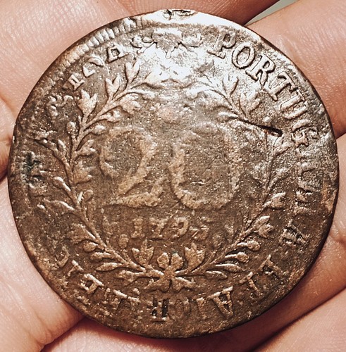 Portugal Azoren 20 Reis 1795 Münze (D. Maria I)