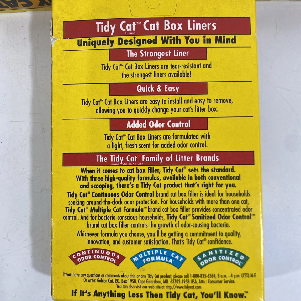 Caja de arena Purina Tidy Cats forros resistentes al desgarro lote de 3 cajas nuevas Foto 4 de 4