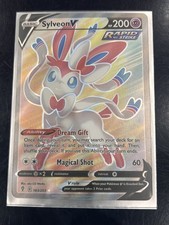 Pokemon TCG Sylveon v Full Art Holo Ultra Rare Card 183/203 Evolving Skies