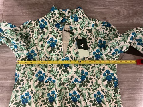 NEU TUCKERNUCK Cerulean Vine Cotton Linen Palmerston Dress Size M - Bild 8 von 15