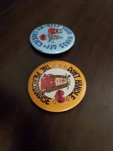 Two 1980s "Cathy" Cartoon Comic Strip Pinback Button Pins Vintage - Picture 4 of 6
