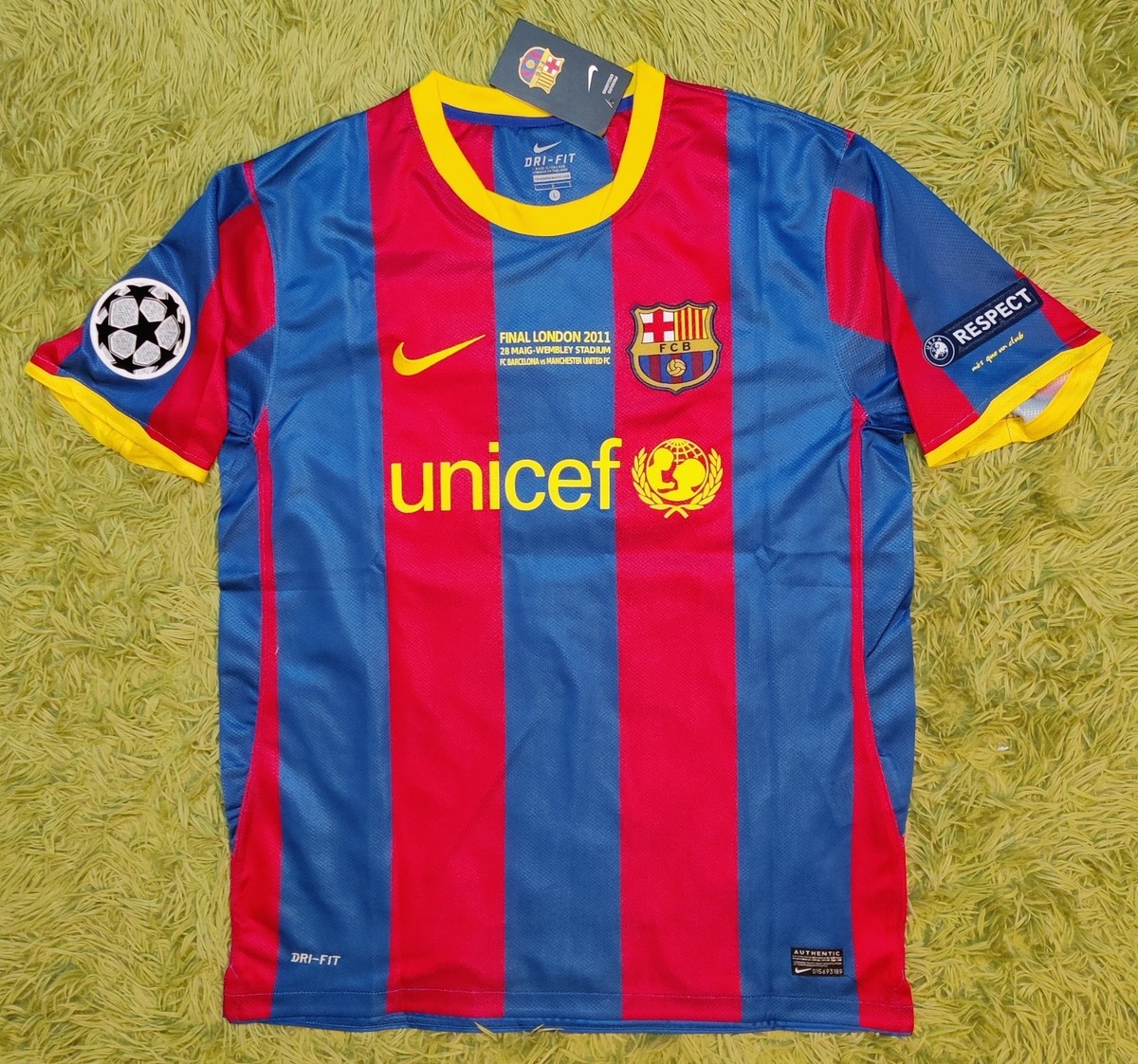 Barcelona 10/11 ユニフォーム　メッシ　2nd Barcelona FC Home Messi #10 2010/11 New UCL Final Futbol