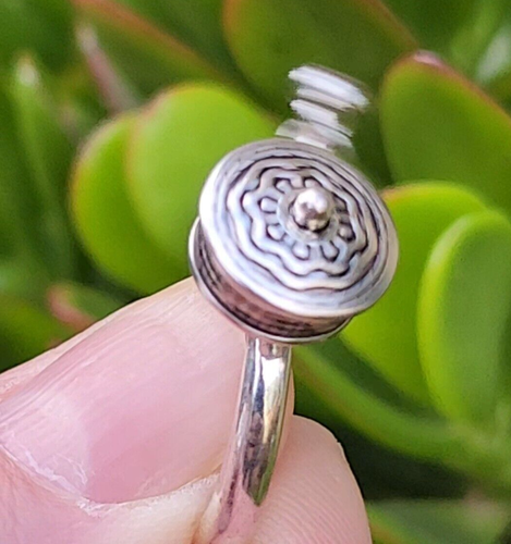 Anillo de ansiedad giratorio Flor de loto Spinning Fidget Anillo Budista... - Imagen 12 de 24
