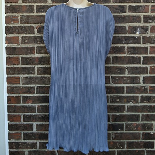 Mini Vestido Camiseta Madewell Plisado en Azul Tetera Talla 6 - Imagen 2 de 6