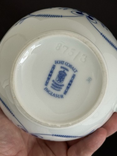 Vintage Porzellan Kaffeekanne Schumann Arzberg Echt Cobalt In Glasur - Bild 18 von 19