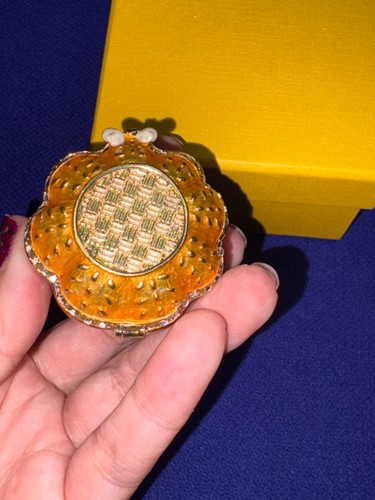 Disney Parks Halloween Arribas Brothers Pumpkin With Hat Jeweled Trinket Box New - Picture 6 of 8
