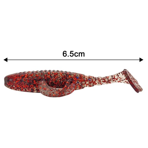 Simulation Fish Lure Dual Wings Fishing 10pcs Soft Flying with Reflective - Bild 8 von 10