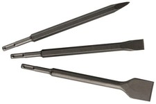 Set 3 Scalpelli SDS Plus 2 Spatola 1 A Punta Martello Demolitore Scalpello 250MM