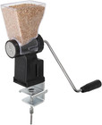 Hand Crank Grain Mill Wheat Flour Grinder, Stainless Steel Metal Burrs (The Grai