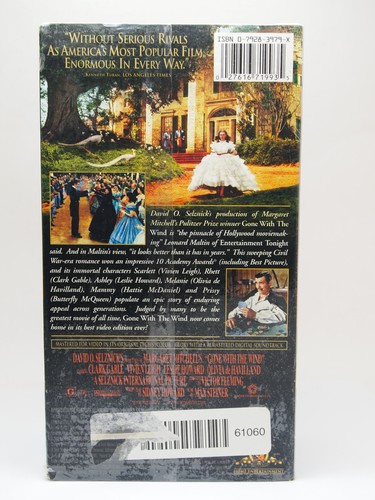 Gone With the Wind (VHS, 1998, Remastered, 2-Tape Set) New - Picture 2 of 4