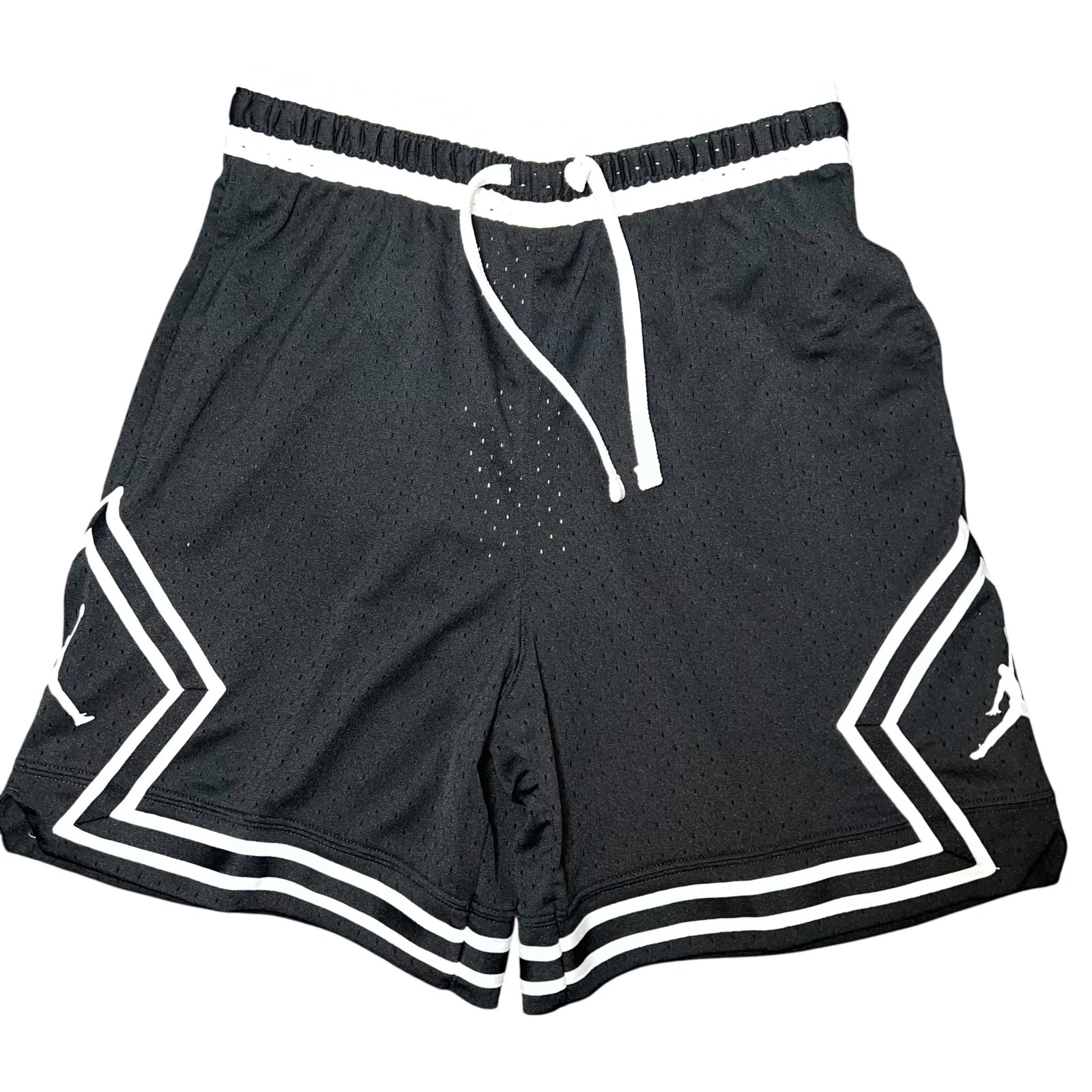 Nike Air Jordan Dri-FIT Diamond Mesh Shorts Men’s Medium DX1487-010 Black New
