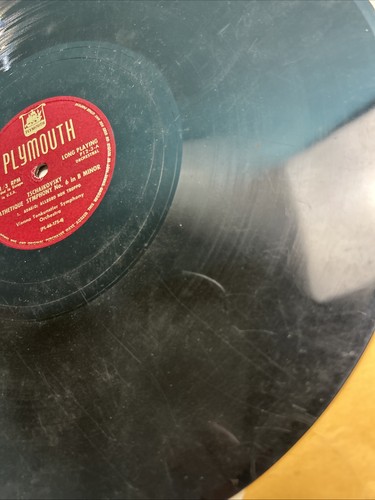 Vintage Plymouth Merit Tschaikovsky Pathetique #6 B Minor P12-3 LP Vinyl Record - Foto 5 di 5