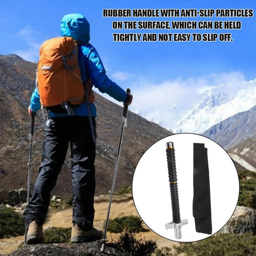 Teleskopstange Teleskopstöcke Telescopic Rod Einstellbar Stahl Wanderstock DE - Bild 12 von 23
