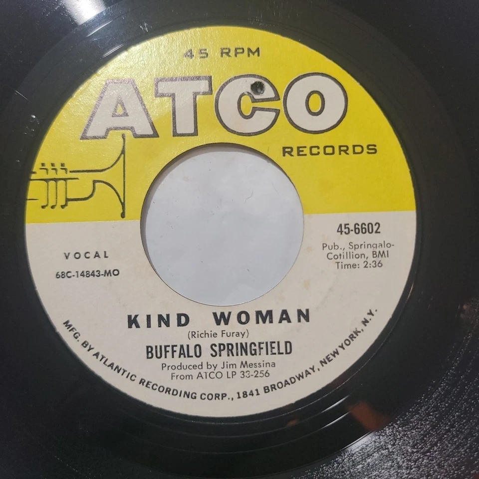 Buffalo Springfield ~ Kind Woman/ Special Care ~ Atco 45 RPM Record - Image 2 of 4