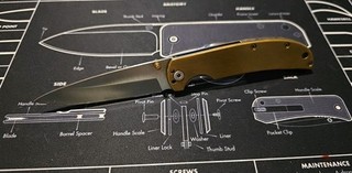 Taylor Stitch Drop Point Knife Brass